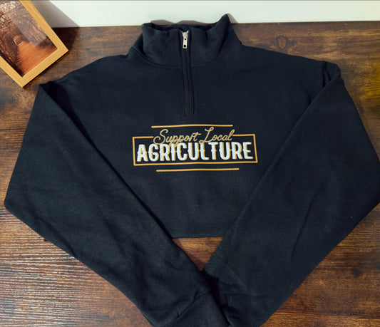 1/4 ZIP SUPPORT LOCAL AGRI